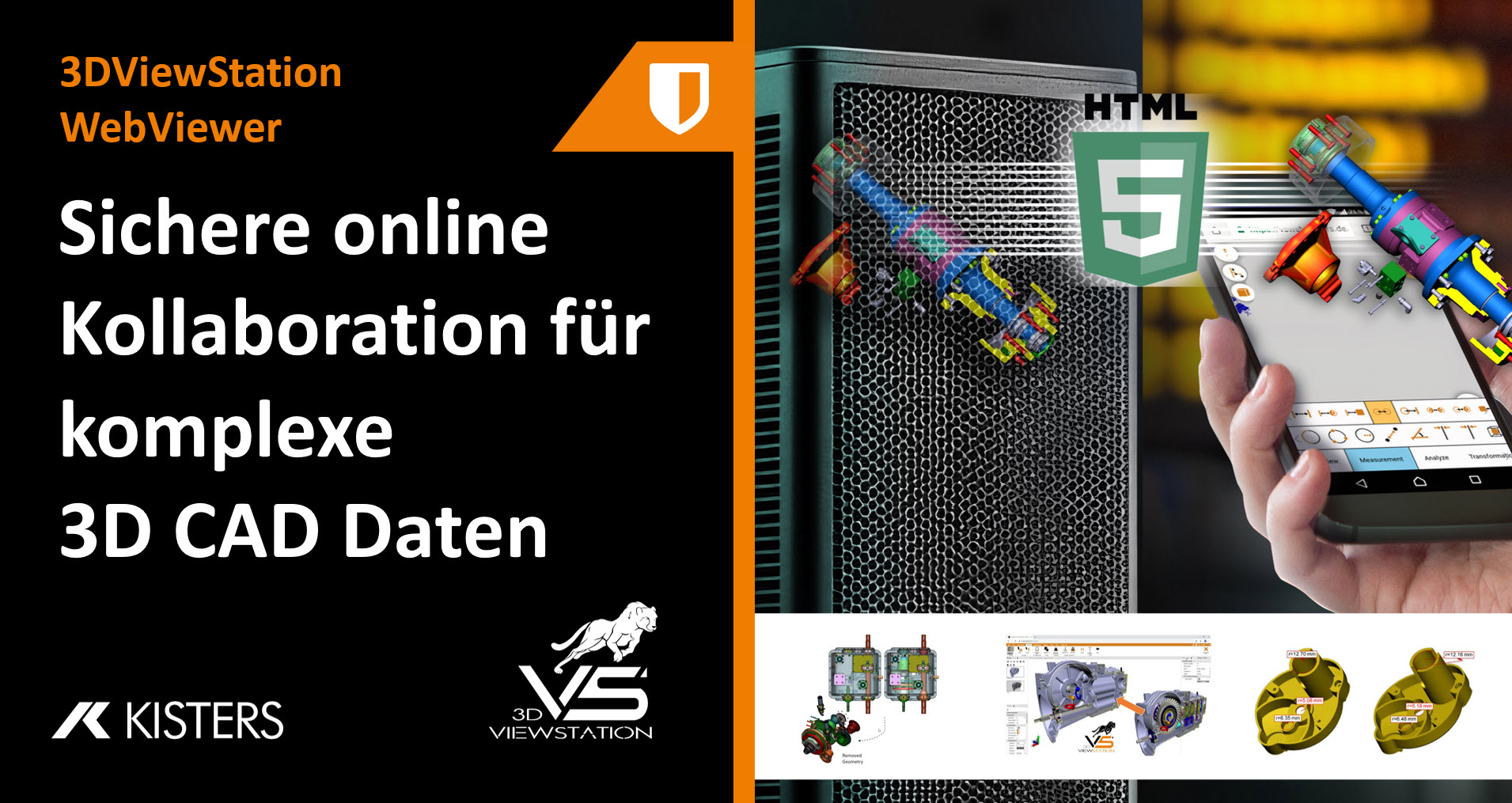 Sichere online Kollaboration für komplexe 3D CAD Daten