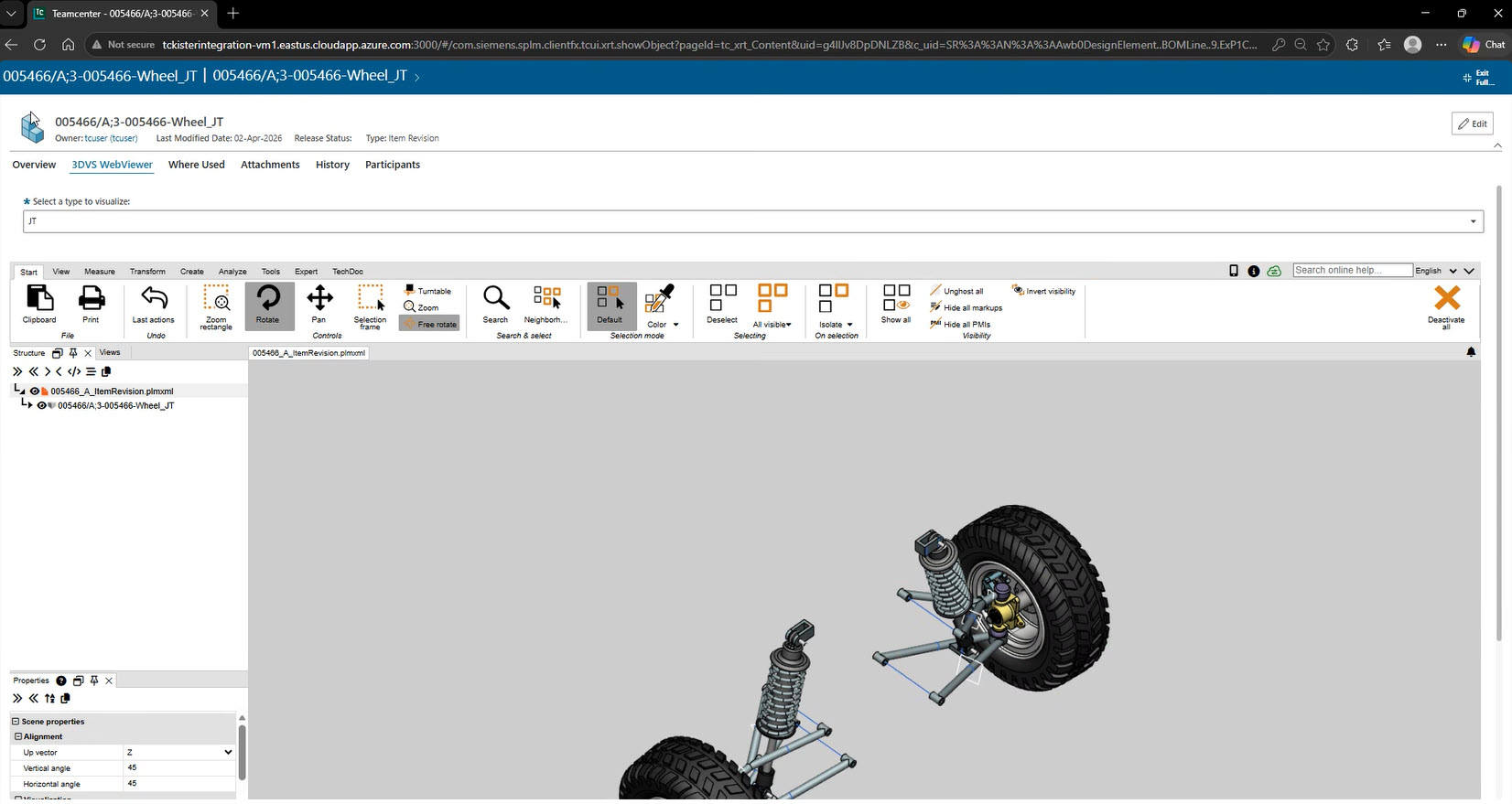 Siemens ActiveWorkspace with 3DViewStation WebViewer