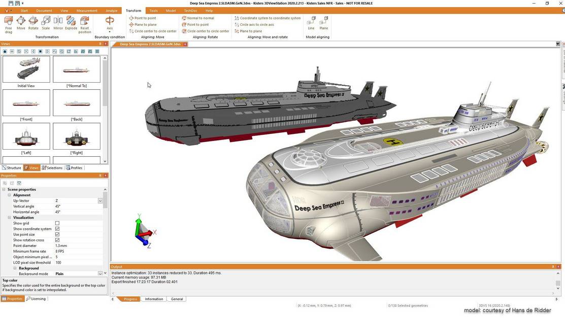 Gaming / gamer: create Minecraft files from 3D CAD models - submarine