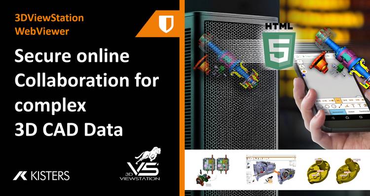 Secure online collaboration for complex 3D CAD data