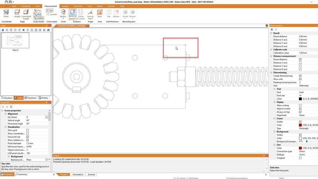 3DViewStation - snapping endpoints of lines in a 2D CAD viewer