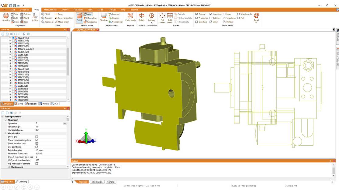 Generate drawing from a cutted part