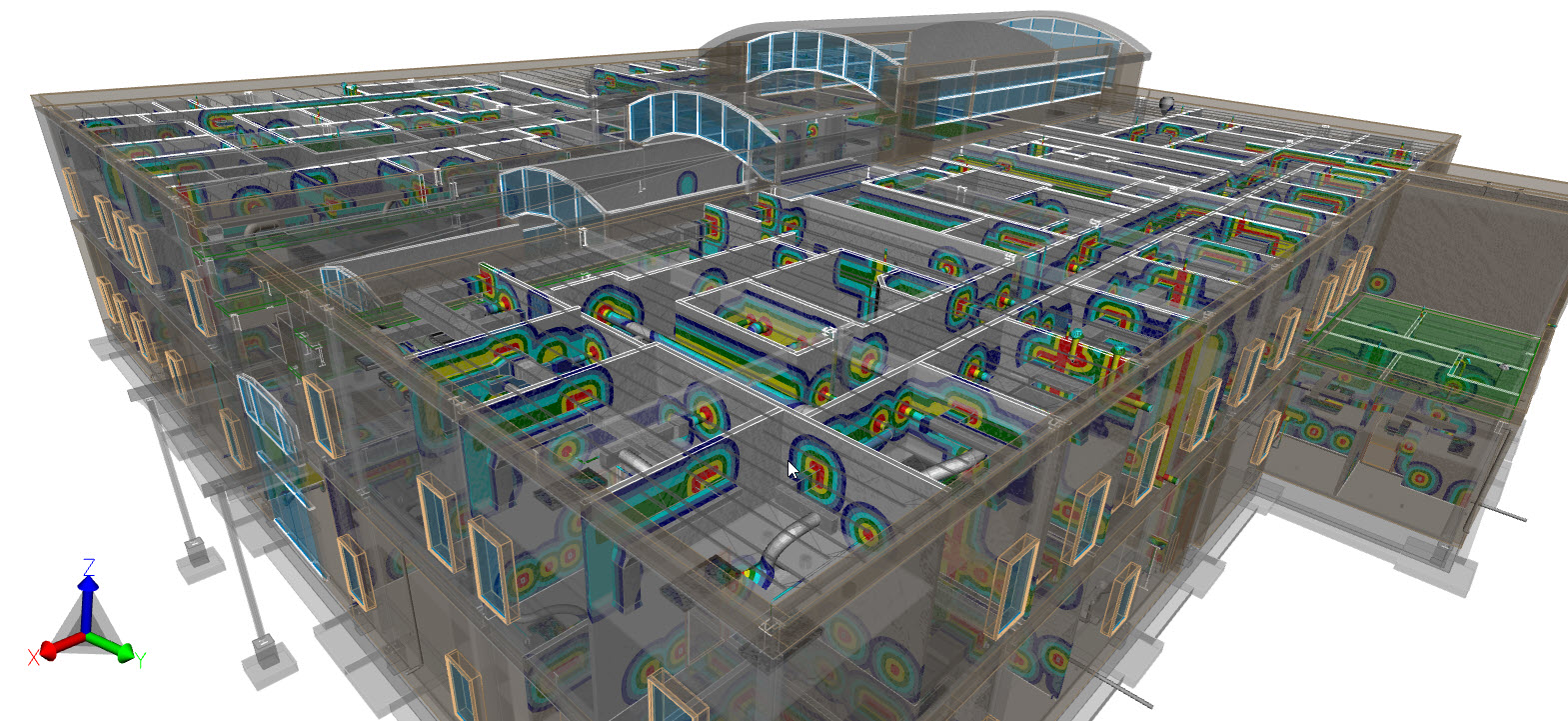 BIM viewer Building Distance