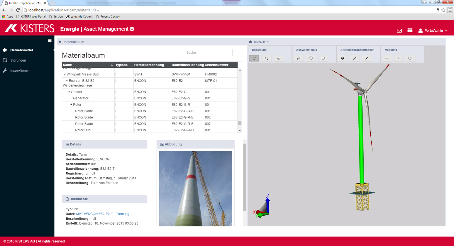 Adding 3D to a lWeb based ife cycle management, MRO, after sales application